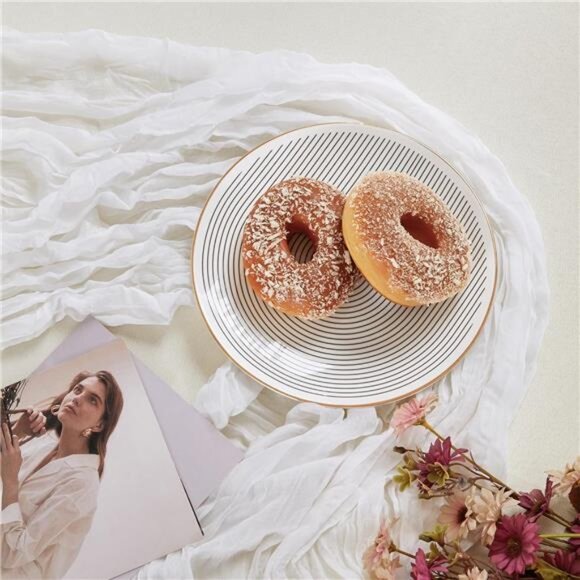 6 Pack White Cheesecloth Table Runner 10FT Long Boho Gauze Table Runner Rustic - Picture 2 of 7